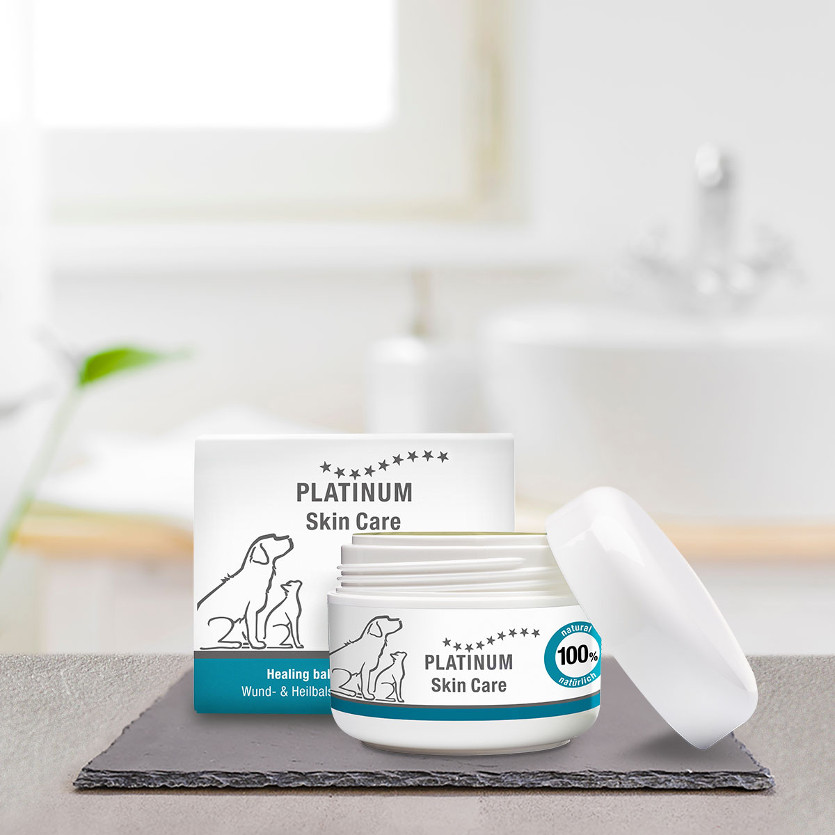 PLATINUM SKIN CARE ΕΠΟΥΛΩΤΙΚΗ ΑΛΟΙΦΗ ΔΕΡΜΑΤΟΣ ΣΚΥΛΟΥ PLATINUM Healing Balm Αλοιφή Βάλσαμο για Πληγές & Επούλωση 40ml - Image 1