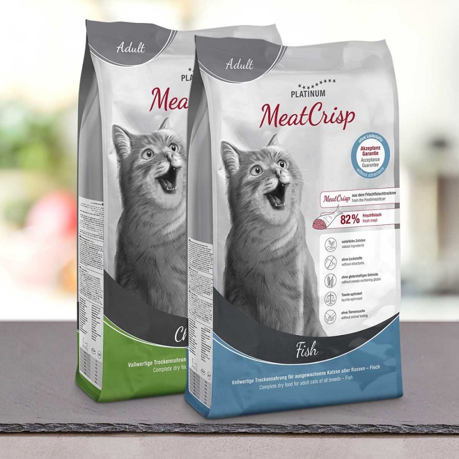 PLATINUM MEATCRISP ΣΥΝΔΥΑΣΜΟΣ ΑΠΟΞΗΡΑΜΕΝΩΝ ΞΗΡΩΝ ΤΡΟΦΩΝ ΓΑΤΑΣ ΜΕ ΦΡΕΣΚΟ ΚΟΤΟΠΟΥΛΟ ΚΑΙ ΨΑΡΙ